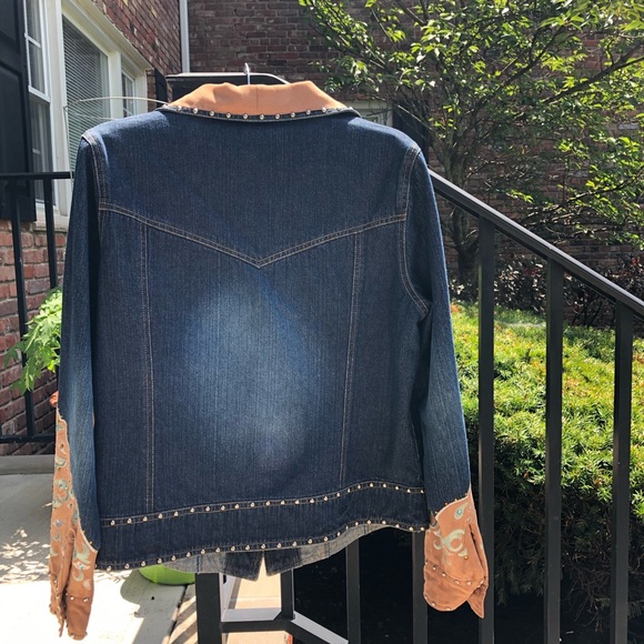 Vtg Gordon James Western Embroidered Jean … - Picture 3 of 13